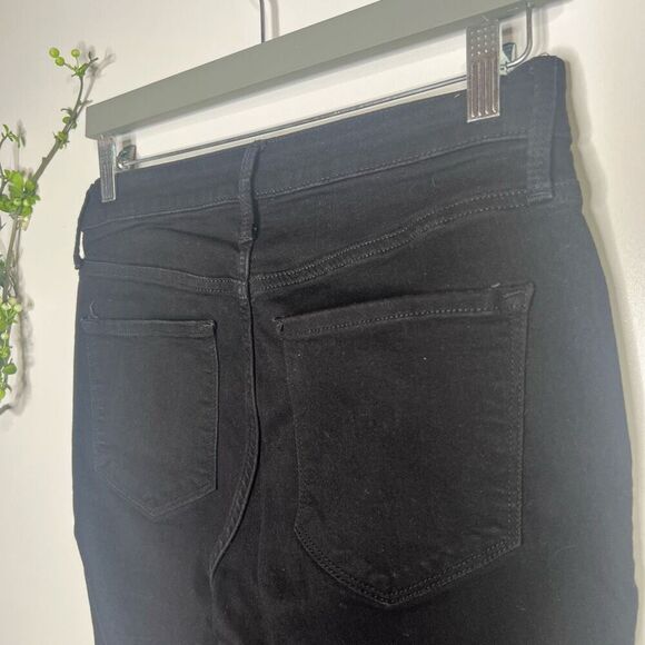 Old Navy Rockstar Super Skinny High Rise Secret Slim Pockets Black Jeans Sz 10 - Picture 4 of 7